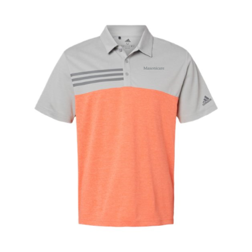 MC - Heather Colorblock 3-Stripes Sport Shirt